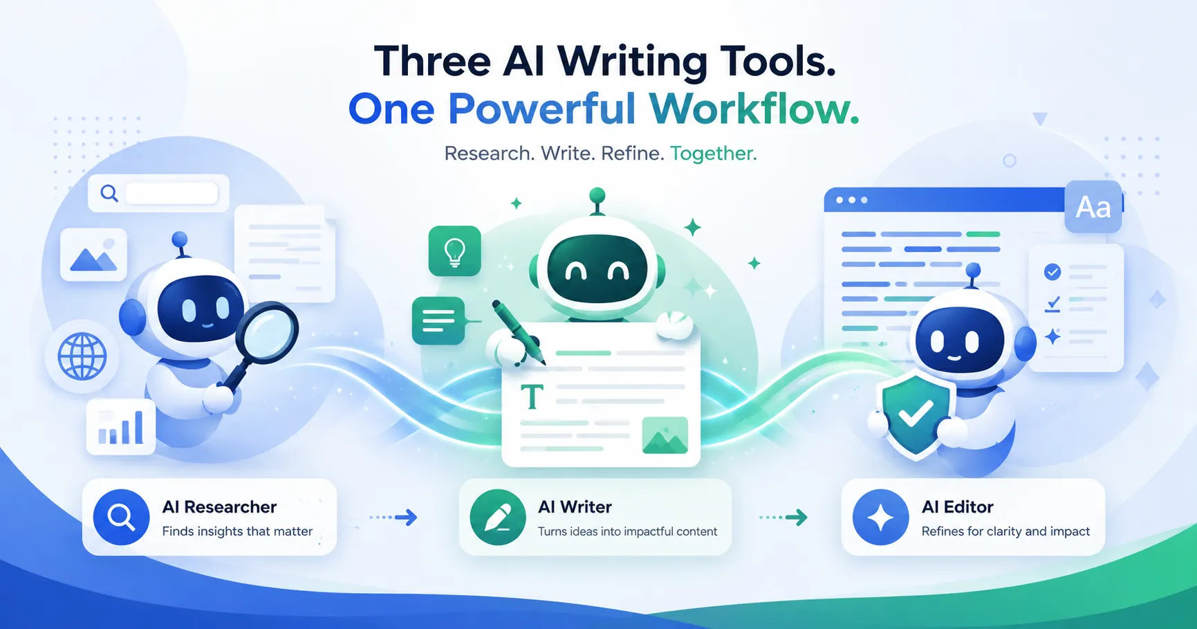 Rytr vs Jasper vs Copy.ai AI writing tools comparison banner showing all three platforms